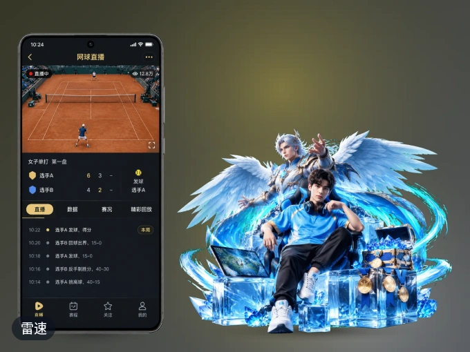 雷速 APP，随时掌握比赛进程